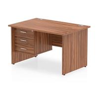 Dynamic Impulse W1200 x D800 x H730mm Straight Office Desk Panel End L