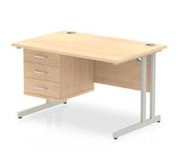 Dynamic Impulse W1200 x D800 x H730mm Straight Office Desk Cantilever