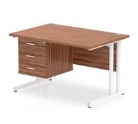 Dynamic Impulse W1200 x D800 x H730mm Straight Office Desk Cantilever