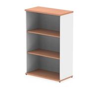 Impulse 1200mm Bookcase Beech and White