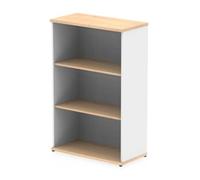 Impulse 1200mm Bookcase Maple and White