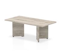 Impulse Bench 1200mm Coffee Table Grey Top Arrowhead Leg