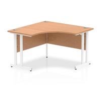 Impulse 1200 CRN Desk Oak White Leg