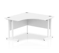 Impulse 1200 CRN Desk White White Leg