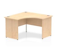 Impulse 1200mm Corner Office Desk Maple Top Panel End Leg