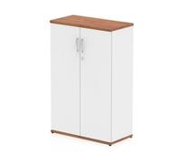 Impulse 1200mm Cupboard Walnut and White