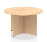 Impulse 1200mm Round Table Maple Top Arrowhead Leg