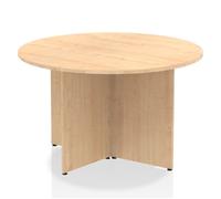 Impulse 1200mm Round Table Maple Top Arrowhead Leg