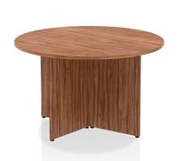 Impulse 1200mm Round Table Walnut Top Arrowhead Leg