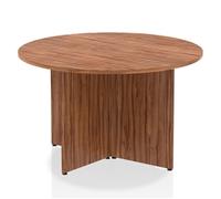 Impulse Bench 1200mm Round Table Walnut Top Arrowhead Leg