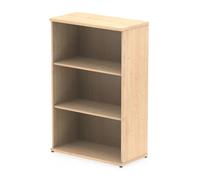 impulse 1200mm wooden bookcase in maple