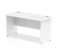 Impulse 1400/600 Rectangle Panel End Leg Desk White - MI002247
