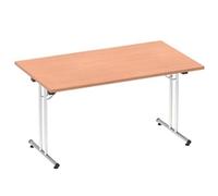 Impulse Bench 1400mm Folding Rectangular Table Beech Top