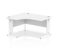 Impulse 1400 LH Desk White White CBL