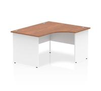 Impulse 1400 Right Crescent Walnut White End Leg