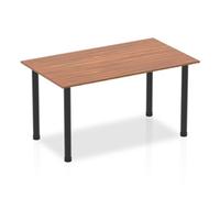 Impulse 1400 Table Walnut Black Leg