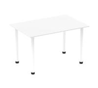 Impulse Impulse 1400mm Straight Table White Top White Post Leg I003688