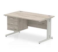 Dynamic Ergonomic Desk Impulse MIRDW14FP3GRY Grey 1400 mm (W) x 800 mm (D) x 730 mm (H)