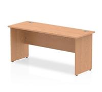 Impulse 1600/600 Rectangle Panel End Leg Desk Oak - MI002700