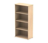 dynamic Impulse Medium-Density Fibreboard Bookcase 800 x 400 x 1,600 mm Light Brown Maple