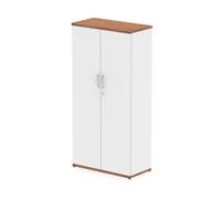 Impulse 1600mm Cupboard Walnut and White