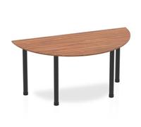 Impulse 1600 Semi Table Walnut Black Leg