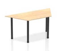 Impulse 1600mm Trapezium Maple Top Black Post Leg