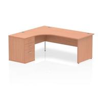 Impulse 1800 Left Hand Panel End Workstation 600 Pedestal Be