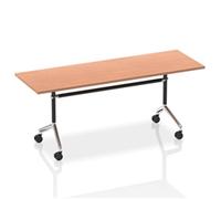 Impulse 1800mm Flip Top Rectangular Table - Beech
