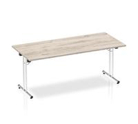 Impulse 1800 Folding Rectangular Table Grey Oak