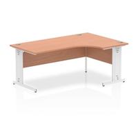 Impulse 1800 Right Crescent Beech White Cable Leg