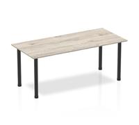 Impulse 1800 Table Grey Oak Black Leg