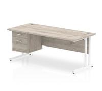 Dynamic Impulse W1800 x D800 x H730mm Straight Office Desk Cantilever