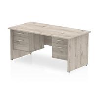 dynamic Ergonomic Desk Impulse MIRDP18FP2FP2GRY Grey Oak 1800 mm x 800 mm x 730 mm