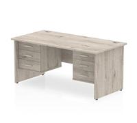 dynamic Ergonomic Desk Impulse MIRDP18FP3FP3GRY Grey Oak 1800 mm x 800 mm x 730 mm
