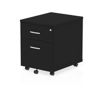 Impulse 2 Drawer Mobile Pedestal Black