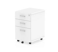 Impulse 3 Drawer Under Desk Pedestal White