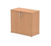 Impulse 600 Desk High Cupboard Oak