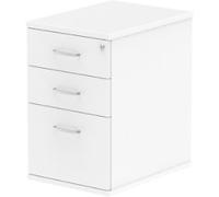 Impulse 600 Desk High Pedestal 3 Drawer White 430 x 600 x 730 mm