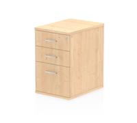 Impulse 600 Desk High Pedestal Unit 3 Drawer Maple