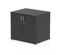 Impulse 600mm Deep Desk High Cupboard Black