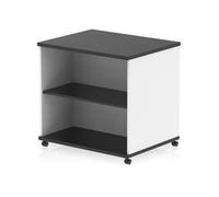 Impulse 600mm Deep Mobile Bookcase Black and White