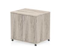 Impulse 600mm Deep Mobile Cupboard Grey Oak