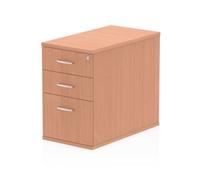 Impulse 800 Desk High Pedestal 3 Drawer Beech - I000071