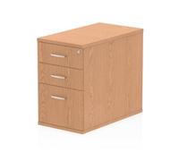 Impulse 800 Desk High Pedestal 3 Drawer Oak - I000779