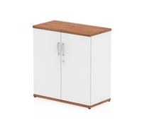 Impulse 800mm Cupboard Walnut and White