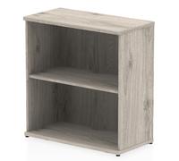 impulse 800mm wooden bookcase in grey oak