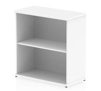 impulse 800mm wooden bookcase in white