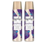 Impulse Be Surprised Body Spray Deodorant 75ml (Pack of 2) - Long-Lasting Citrus & Amber Fragrance, Alcohol-Free, Dermatologically Tested, Travel-Friendly Body Mist for All-Day Freshness