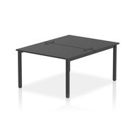 Impulse Bench B2B 2 Person 1200 Black Frame Office Bench Desk Black